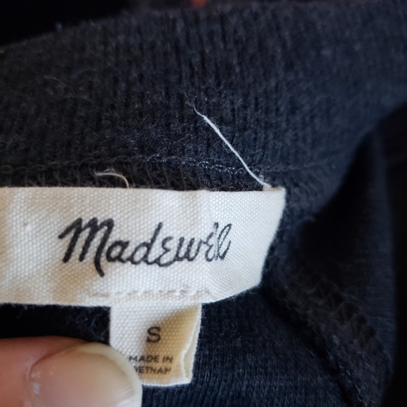 Black Madewell button down sweater - Picture 3 of 4